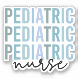 Pediatrische verpleegsters PEDS Verpleegkundigen V Sticker