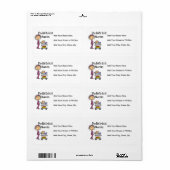 Pediatrische verpleegt en tshirts etiket (Full Sheet)