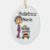 Pediatrische verpleegt en tshirts keramisch ornament (Rechts)