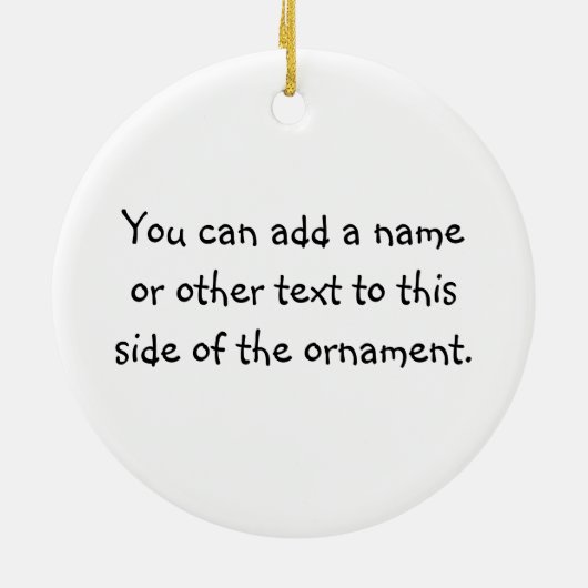 Pediatrische verpleegt en tshirts keramisch ornament (Achterkant)