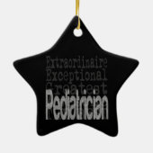 Pediatrische wonderdokter keramisch ornament (Achterkant)