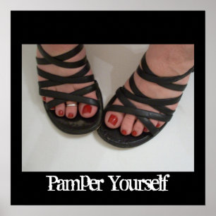 Pedicure Afbeelding, Pamper Yourself-Poster Poster
