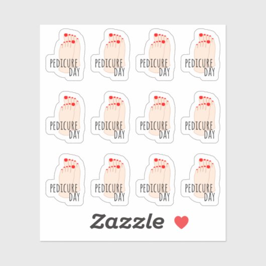 Pedicure Afspraak Nail Care Herinnering Planner Sticker (Vel)