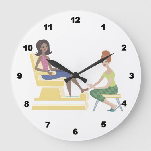 Pedicure Clock Grote Klok (Voorkant)
