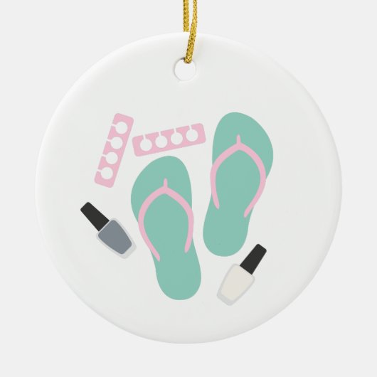 pedicure keramisch ornament (Voorkant)