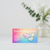 Pedicure met neusone Custom Loyalty Punch Visitekaartje (Staand voorkant)