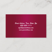 Pedicure nagel salon roze bloem visitekaartje
 visitekaartje (Achterkant)