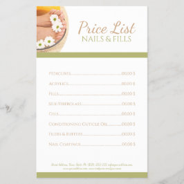 Pedicure Nail Pedicurist Feet Spa Chamomile Flyer