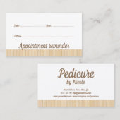 Pedicure Nail Pedicurist Volgende Bezoek Herinneri Visitekaartje (Voorkant / Achterkant)
