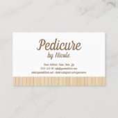 Pedicure Nail Pedicurist Volgende Bezoek Herinneri Visitekaartje (Achterkant)