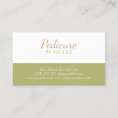 Pedicure Nail Pedicurist Volgende Bezoek Herinneri Visitekaartje (Achterkant)