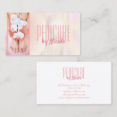 Pedicure Nail Peducurist Voeten Spa Orchidee Bloss Visitekaartje (Voorkant / Achterkant)