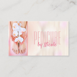 Pedicure Nail Peducurist Voeten Spa Orchidee Bloss Visitekaartje