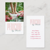 Pedicure Nail Peducurist Voeten Spa Roos Blossom Visitekaartje (Voorkant / Achterkant)