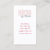 Pedicure Nail Peducurist Voeten Spa Roos Blossom Visitekaartje (Achterkant)