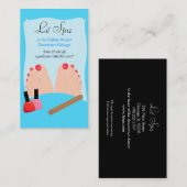 PEDICURE NAIL SALON VISITEKAARTJES (Voorkant / Achterkant)