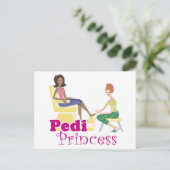 Pedicure Princess Briefkaart (Staand voorkant)