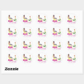 Pedicure Princess Ronde Sticker (Vel)