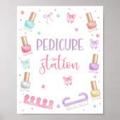 Pedicure Station Mani-Pedi Party Manicure Spa Girl Poster (Voorkant)