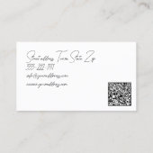 Pedicure Studio One Line Stroke Voeten Illustratie Visitekaartje (Achterkant)