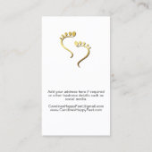 Pedicure Voetverzorging Chiropodist Podiatrist Visitekaartje (Achterkant)