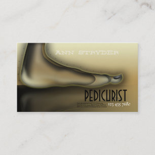 Pedicurist/Foot/Toe Specialist Visitekaartje Afsprakenkaartje