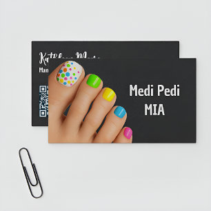 Pedicurist Technicus Nagel Tech Vcard QR Visitekaartje
