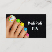 Pedicurist Toe Nail Technician QR Visitekaartje (Voorkant)
