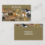 Pedigree Dog Wallpaper, Jouw naam here Visitekaartje (Voorkant / Achterkant)