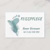 Pediküre Fusspflege Visitekaartje (Voorkant)