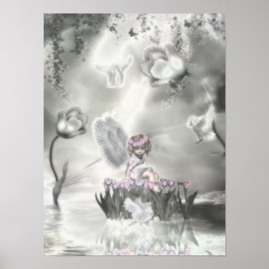 Pedistal Angel Poster (Voorkant)