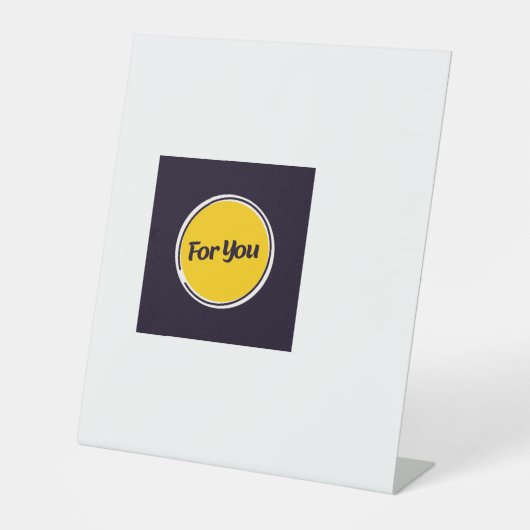 Pedistale teken reclamebord met voetstuk (Voorkant)