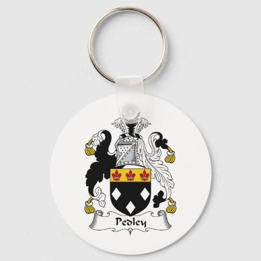 Pedley Family Crest Sleutelhanger (Voorkant)