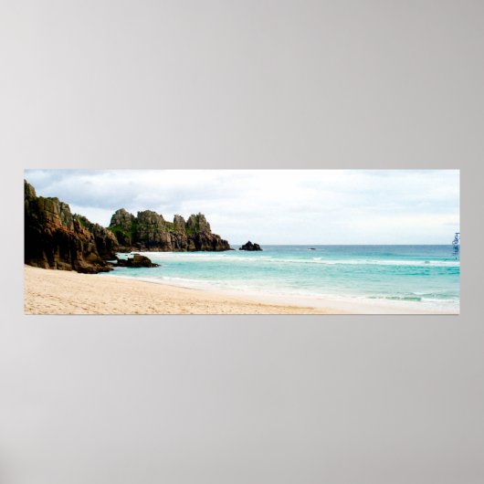 Pedn Vounder, Cornwall Beach Poster (Voorkant)