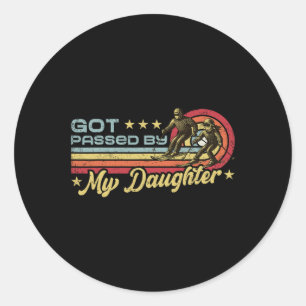 Pedo door mijn dochter gekregen Funny Quote Skiën Ronde Sticker