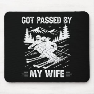 Pedo Van Mijn Vrouw Grappige Man Cool Skiën Muismat