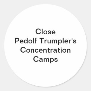 Pedolf Trumpler Concentratie Hankamer Artjunkhaus Ronde Sticker