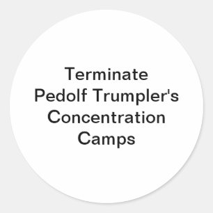 Pedolf Trumpler Concentratie Hankamer Artjunkhaus Ronde Sticker