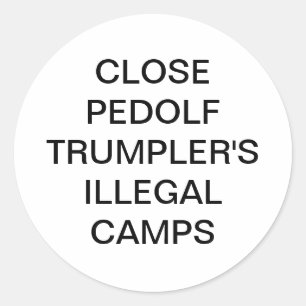 Pedolf Trumpler Concentratie Hankamer Artjunkhaus Ronde Sticker
