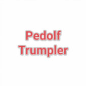 Pedolf Trumpler Hankamer Artjunkhaus Fun Comic Art Sticker (Voorkant)