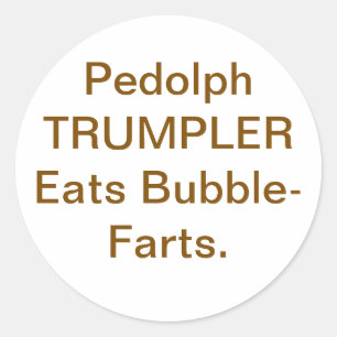 Pedolph Trumpler Eet Scheten Hankamer Artjunkhaus Ronde Sticker