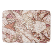 Pedra áspera em marrom claro cremoso badmat (Voorkant)