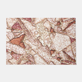 Pedra áspera em marrom claro cremoso deurmat