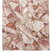 Pedra áspera em marrom claro cremoso douchegordijn (Voorkant)