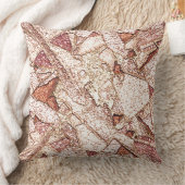 Pedra áspera em marrom claro cremoso kussen (Deken)