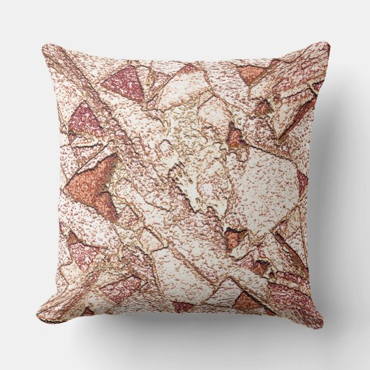 Pedra áspera em marrom claro cremoso kussen (Voorkant)