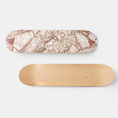 Pedra áspera em marrom claro cremoso persoonlijk skateboard (Horizontaal)