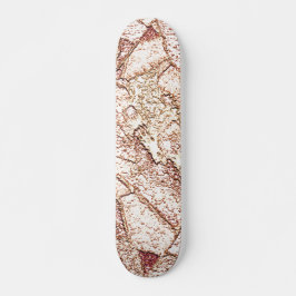 Pedra áspera em marrom claro cremoso persoonlijk skateboard
