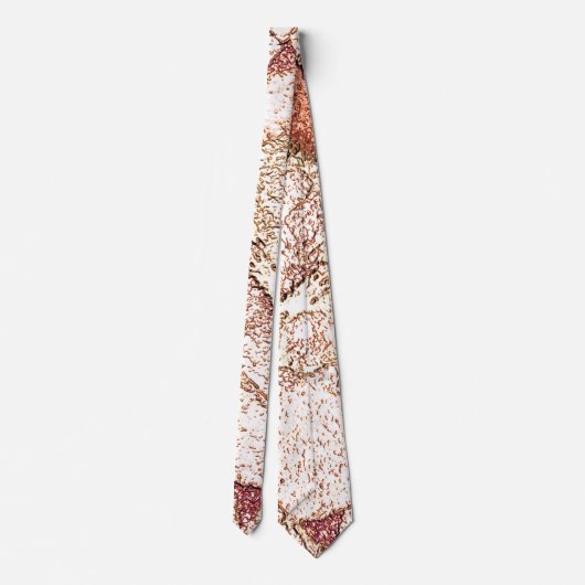 Pedra áspera em marrom claro cremoso stropdas (Achterkant)