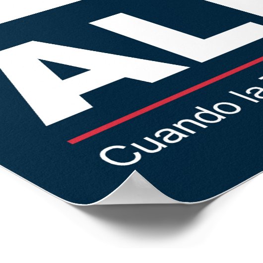 Pedro Albizu Campos - Bandera Poster (Hoek)